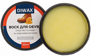 DIWAX  Воск д/обуви в банке БЕСЦВЕТНЫЙ