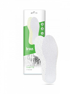 BRAUS Стельки FROTTE(х/б ткань +латекс)